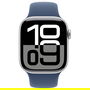 Apple Watch Series 10 GPS + Cellular 42mm Plata Aluminio con Correa Deportiva Denim M/L