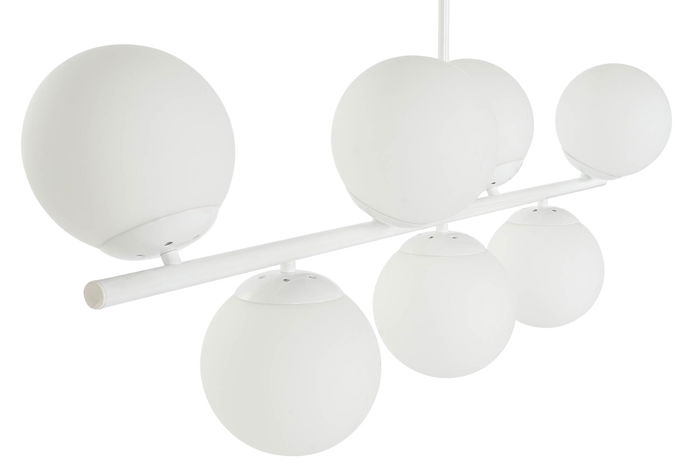 DKD Home Decor Lámpara de Techo Blanca 21 x 22 x 98 cm