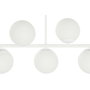 DKD Home Decor Lámpara de Techo de Metal y Cristal con Bolas Blancas