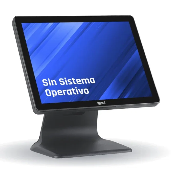 Iggual TPV Terminal Punto Venta All-in-One AIO 15" Pantalla Táctil Intel N100 4GB RAM 128GB SSD 6xUSB HDMI VGA Gigabit Ethernet Wi-Fi