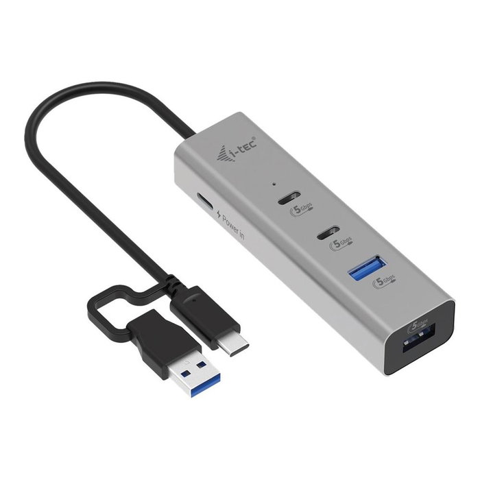 I tec Hub USB Tipo C a USB Tipo A 4 en 1 I tec Hub USB Tipo C a USB Tipo A 4 en 1