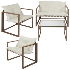 Home Deco Factory Muebles Jardín 4 Piezas Caglia