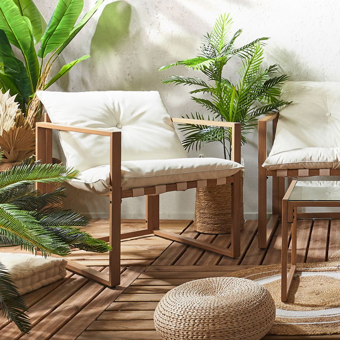 Home Deco Factory Muebles Jardín 4 Piezas Caglia Home Deco Factory Muebles Jardín 4 Piezas Caglia