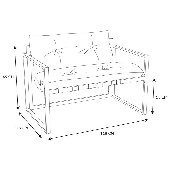 Home Deco Factory Muebles Jardín 4 Piezas Caglia Home Deco Factory Muebles Jardín 4 Piezas Caglia
