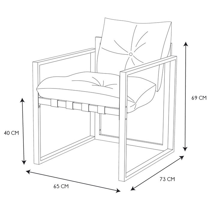 Home Deco Factory Muebles Jardín 4 Piezas Caglia Home Deco Factory Muebles Jardín 4 Piezas Caglia