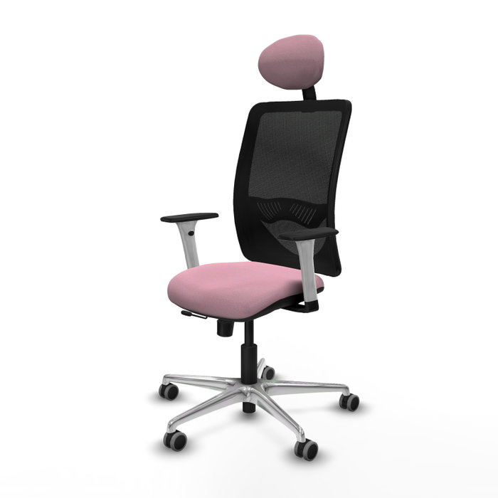 PIQUERAS Y CRESPO Silla de oficina Zulema con mecanismo Sincro/Traslack, Rosa y Negro PIQUERAS Y CRESPO Silla de oficina Zulema con mecanismo Sincro/Traslack, Rosa y Negro