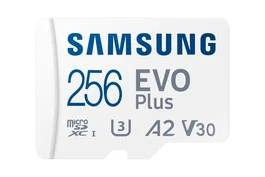 Samsung MicroSDXC EVO Plus 256 GB MB-MC256S Tarjeta de Memoria UHS-I, U3, V30, A2, 160 MB/s para Smartphone Android, Tablet, Consola