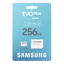 Samsung EVO Plus MicroSDXC Tarjeta de Memoria 256GB MB-MC256S UHS-I U3 V30 A2 160MB/s con Adaptador SD