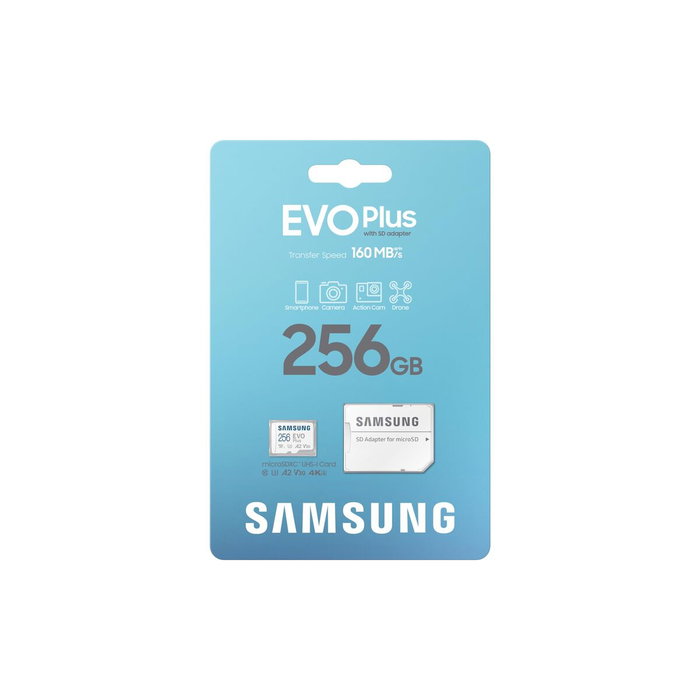 SAMSUNG EVO Plus MicroSDXC 256 GB con adaptador SD