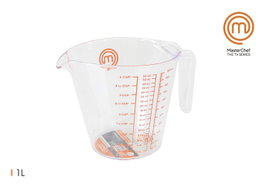 Masterchef Jarra Medidora con Mango 1 L - 11,5 x 19,5 x 13,3 cm (24 Unidades)