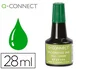 Q-connect Tinta para tampón verde bote 28 ml