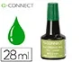 Q-connect Tinta para tampón verde bote 28 ml