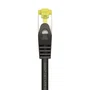 AISENS - CABLE DE RED LATIGUILLO RJ45 LSZH CAT.7 600 MHZ S/FTP PIMF AWG26, NEGRO, 25CM
