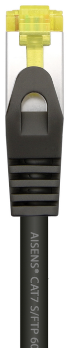 Aisens Cable de red RJ45 CAT.7 S/FTP PIMF 600 MHz 25 cm Negro