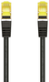 Aisens Cable de red RJ45 CAT.7 S/FTP PIMF 600 MHz 25 cm Negro