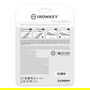 Kingston IronKey Keypad 200 - Llavero USB Seguro de 512 GB, FIPS 140-3, Cifrado AES-256, USB 3.2 Gen 1, 280 MB/s, Resistente al Agua IP68, Color Azul