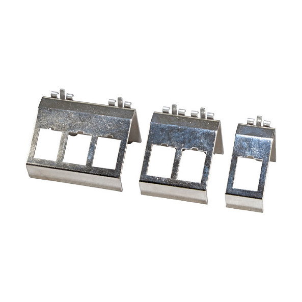 EFB Elektronik Soporte para módulo Keystone ET-25184.V2 en acero inoxidable