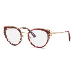Chopard VCH367V5201G2 Gafas de vista para mujer con detalles rojos