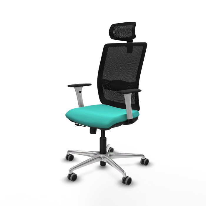 PIQUERAS Y CRESPO Silla de oficina Haches con mecanismo Sincro/Traslack Turquesa y Negro PIQUERAS Y CRESPO Silla de oficina Haches con mecanismo Sincro/Traslack Turquesa y Negro