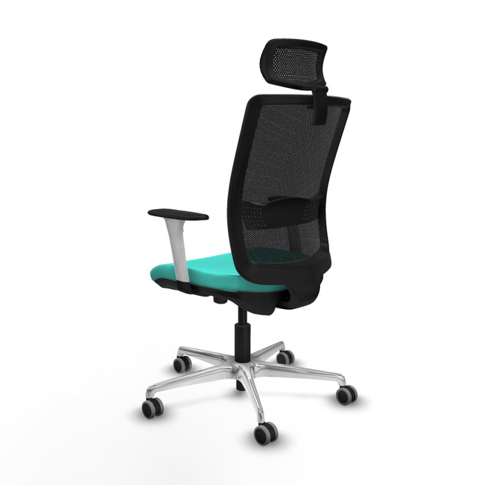 PIQUERAS Y CRESPO Silla de oficina Haches con mecanismo Sincro/Traslack Turquesa y Negro PIQUERAS Y CRESPO Silla de oficina Haches con mecanismo Sincro/Traslack Turquesa y Negro
