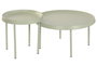 DKD Home Decor Mesita Auxiliar Verde Menta 75x39x75 cm Set 2