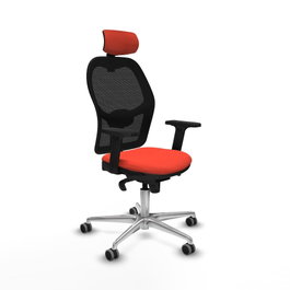 PIQUERAS Y CRESPO Silla de oficina Jorquera Naranja oscuro/Negro