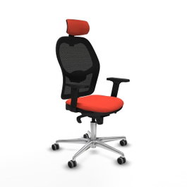 PIQUERAS Y CRESPO Silla de oficina Jorquera Naranja oscuro/Negro