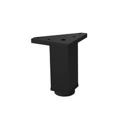 HERRAJES ALK Pata Laos Aluminio Acabado Negro Altura H100 (Set de 4)