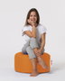 Atelier Del Sofa Puf Redondo Jardín Exterior 55cm Diámetro Color Naranja 30cm Altura