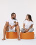 Atelier Del Sofa Puf Redondo Jardín Exterior 55cm Diámetro Color Naranja 30cm Altura