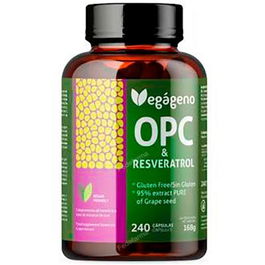 VEGAGENO Opc Semilla Uva-Resverastrol 240 Cap.