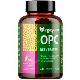 VEGAGENO Opc Semilla Uva-Resverastrol 240 Cap.