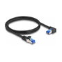 DELOCK Cable de red Patch cord Cat 6a S/FTP 1 m Negro