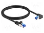DELOCK Cable de red Patch cord Cat 6a S/FTP 1 m Negro
