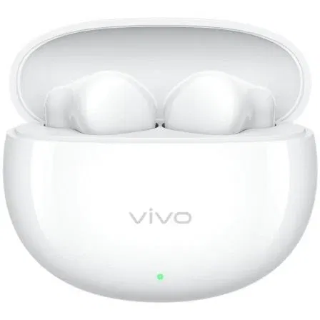 Vivo Buds Air 3 Auriculares Bluetooth con Estuche de Carga, Autonomía 10h, Blancos, Sonido Envolvente y Control Táctil