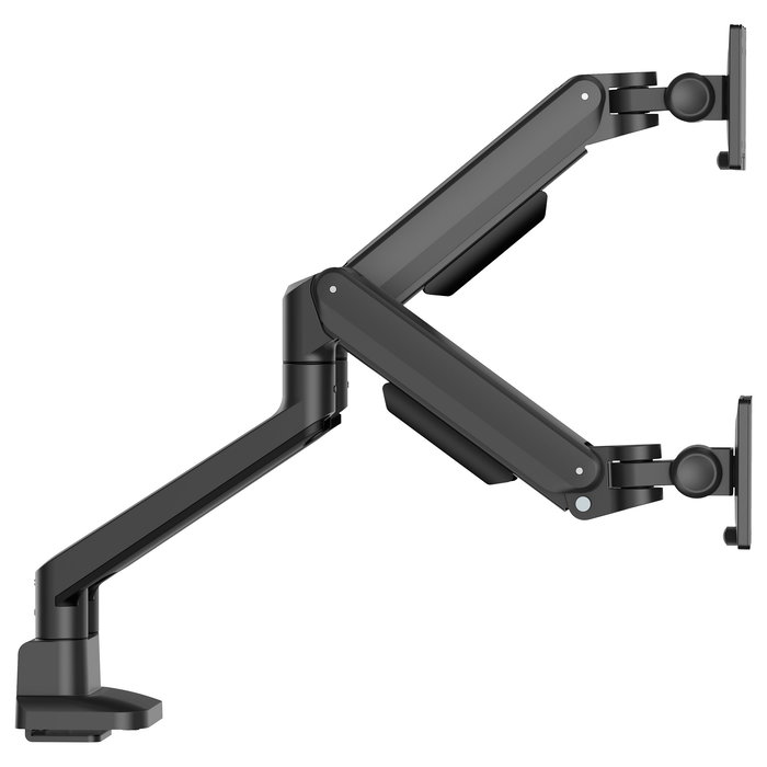 iiyama DS4002C-B1 Soporte Monitor Doble 24-34 Pulgadas, Doble Brazo Articulado, Gas Spring, 2x12kg, Negro