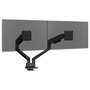 iiyama DS4002C-B1 Soporte Monitor Doble 24-34 Pulgadas, Doble Brazo Articulado, Gas Spring, 2x12kg, Negro