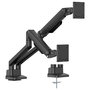 iiyama DS4002C-B1 Soporte Monitor Doble 24-34 Pulgadas, Doble Brazo Articulado, Gas Spring, 2x12kg, Negro