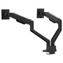 iiyama DS4002C-B1 Soporte Monitor Doble 24-34 Pulgadas, Doble Brazo Articulado, Gas Spring, 2x12kg, Negro