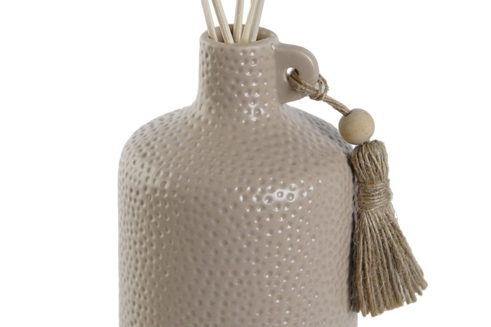 DKD Home Decor Ambientador Mikado Scandi Beige Marron 8.5 x 25 x 10.5 cm (6 Unidades)