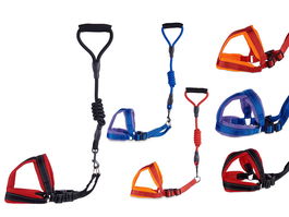 MasCoW Arnés con Correa Grande para Perro, Surtidos Colores, 8x93x22 cm, Tela (Set de 12)