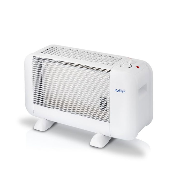 AVANT Radiador de Mica Mini 900W, 2 Potencias, Blanco, Calefactor Eléctrico de Mica, 900 Watts