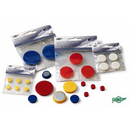 Faibo Imanes Redondos 6 unidades 10 mm Azul En Blister