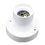 F-Line Portalámparas de Superficie E27 4A 250V~ Blanco Ø67 x 57 mm para Bombilla con Casquillo de 39 mm
