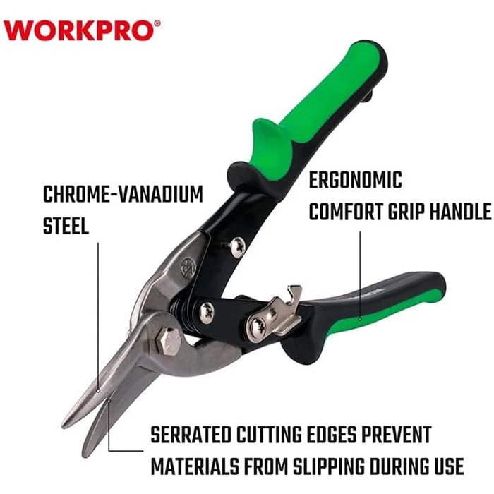 Workpro Tijeras para chapa, corte a la derecha 250 mm