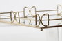 DKD Home Decor Bandeja Metal Espejo Dorado 30x30x5 cm (Pack de 4) تقديره