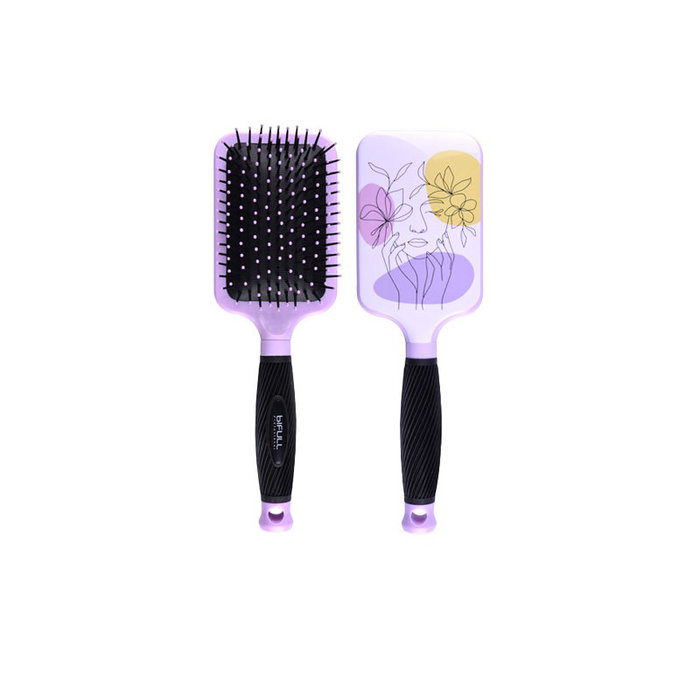 Bifull Cepillo Raqueta Lila Pastel Silhouette para Desenredar el Cabello Suavemente sin Tirones Bifull Cepillo Raqueta Lila Pastel Silhouette para Desenredar el Cabello Suavemente sin Tirones