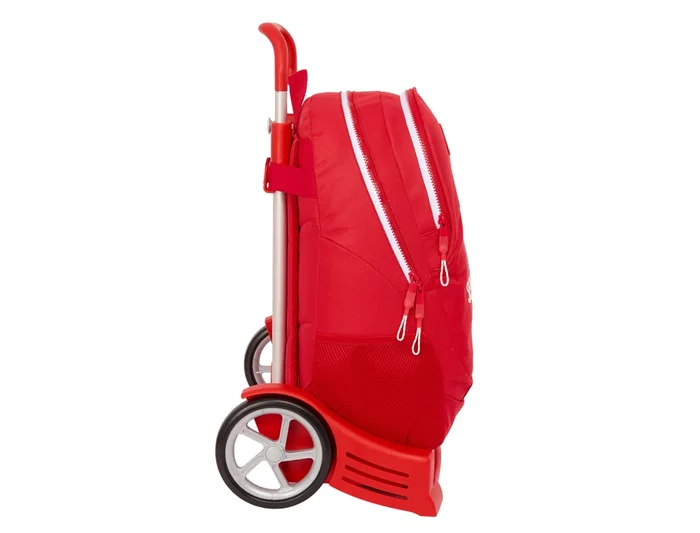 Safta Mochila con Carro Mod. 665 Sevilla F.C. Cartera Escolar Corporativa 440x320x160 mm
