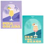 Home Deco Factory Juego De 2 Posters Dolce Vita Deco 30x40 cm