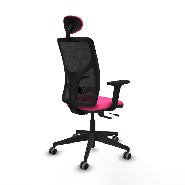 PIQUERAS Y CRESPO Silla de oficina Motilla con mecanismo Sincro/Traslack Rosa y Negro PIQUERAS Y CRESPO Silla de oficina Motilla con mecanismo Sincro/Traslack Rosa y Negro